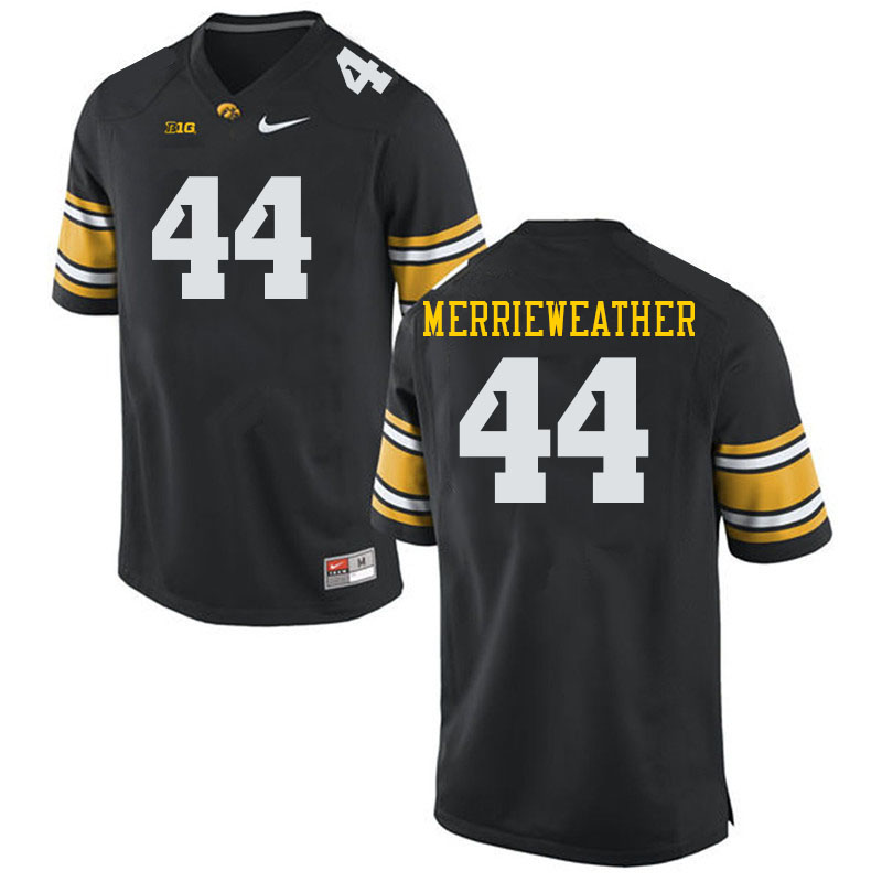 Men #44 Kenneth Merrieweather Iowa Hawkeyes College Football Jerseys Stitched Sale-Black